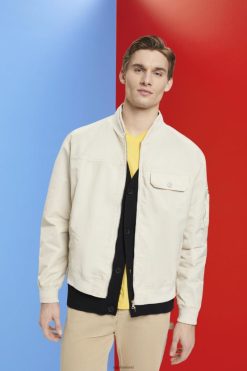 Esprit Men Bomber jacket Light Taupe Jackets D2B4J4677