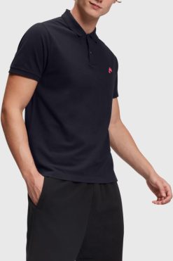 Esprit Men Dolphin Tennis Club Classic Polo Black Polos D2B4J4891