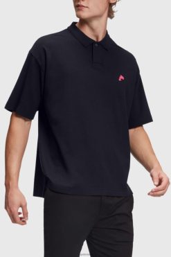 Esprit Men Dolphin Tennis Club Relaxed Polo Black Polos D2B4J4876