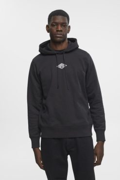 Esprit Men Hoodie with logo chest print Black Sweatshirts & Hoodies D2B4J4638