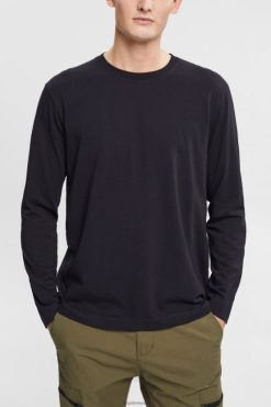 Esprit Men Jersey long sleeve top Black Long Sleeve D2B4J4946