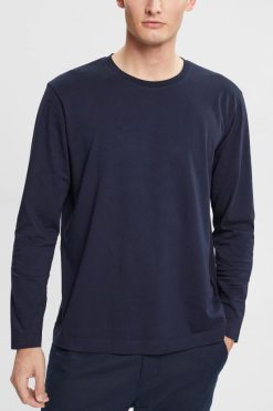 Esprit Men Jersey long sleeve top Navy Long Sleeve D2B4J4948
