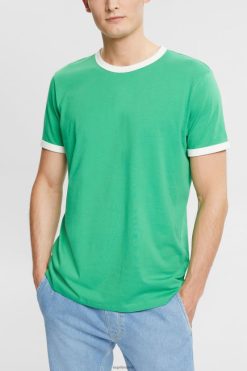 Esprit Men Jersey T-shirt Green T-Shirts D2B4J4955