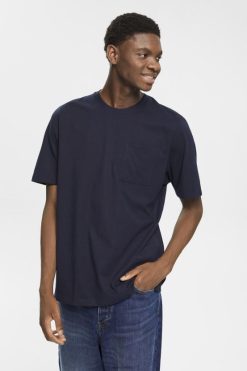 Esprit Men Jersey t-shirt Navy T-Shirts D2B4J4681