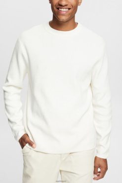 Esprit Men Knit jumper Off White Sweaters D2B4J4839