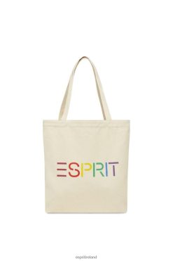 Esprit Men Logo Canvas Tote Bag Ice Accessories D2B4J441
