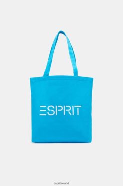 Esprit Men Logo Canvas Tote Bag Turquoise Accessories D2B4J439