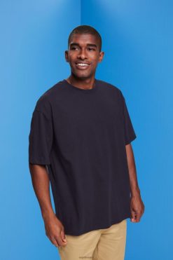 Esprit Men Oversized jersey T-shirt Navy T-Shirts D2B4J4843