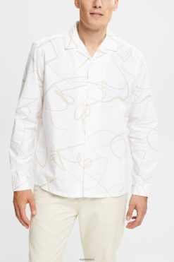 Esprit Men Shirt with a pattern White Shirts D2B4J4909