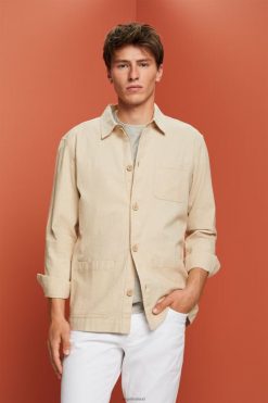Esprit Men Shirts Woven Sand Shirts D2B4J4622