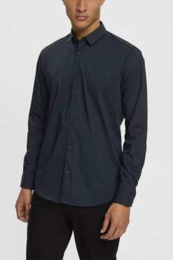 Esprit Men Slim fit shirt Black Shirts D2B4J4913