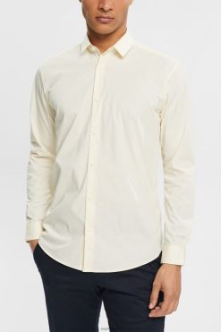 Esprit Men Slim fit shirt Off White Shirts D2B4J4784