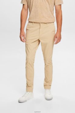Esprit Men Slim Leg Chino Pants Sand Trousers & Pants D2B4J4592