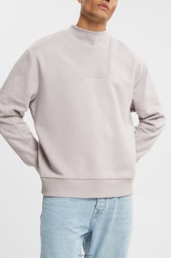 Esprit Men Stand-up collar sweatshirt Lavender Sweatshirts & Hoodies D2B4J4953