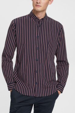 Esprit Men Striped button down shirt Navy Shirts D2B4J4885