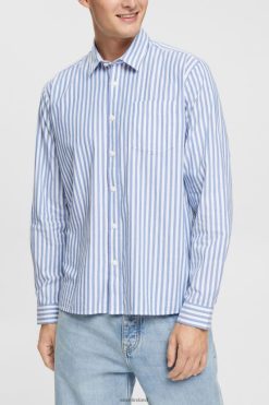 Esprit Men Striped shirt Blue Shirts D2B4J4873