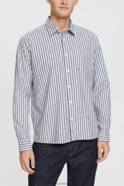 Esprit Men Striped shirt Navy Shirts D2B4J4872