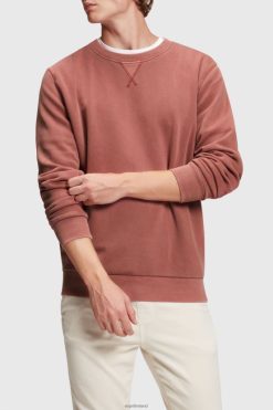 Esprit Men Sustainable crew neck sweatshirt Terracotta Sweatshirts & Hoodies D2B4J4937