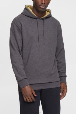 Esprit Men Sweatshirt hoodie Dark Grey Sweatshirts & Hoodies D2B4J4887