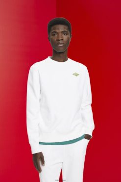 Esprit Men Sweatshirt with logo print on the back White Sweatshirts & Hoodies D2B4J4644