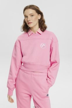 Esprit Women Cropped sweatshirt Pink Sweatshirts & Hoodies D2B4J4157