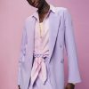 Esprit Women Double-breasted blazer Lavender Coats D2B4J4256