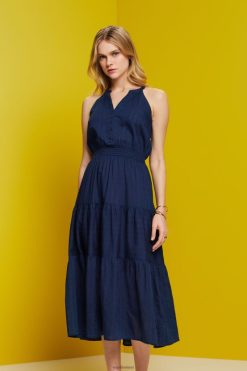 Esprit Women Dresses light woven Navy Dresses D2B4J4100