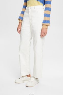 Esprit Women High-rise dad fit jeans Off White Denim D2B4J4320