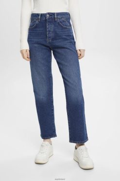 Esprit Women High-rise dad jeans Blue Medium Wash Denim D2B4J4314