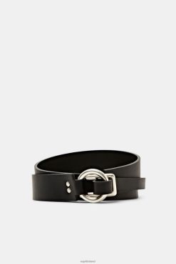 Esprit Women Leather Pull Through Belt Black Accessories D2B4J418