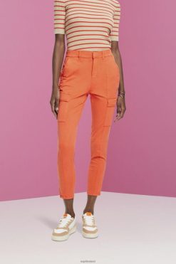 Esprit Women Mid-rise cargo-style trousers Orange Red Trousers & Pants D2B4J4271