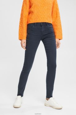 Esprit Women Mid-rise slim fit stretch jeans Petrol Blue Denim D2B4J4565