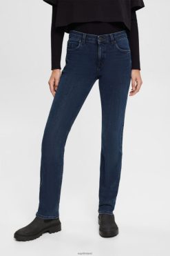 Esprit Women Mid-rise stretch jeans Blue Black Denim D2B4J4345
