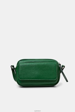 Esprit Women Mini Faux Leather Shoulder Bag Dark Green Accessories D2B4J43