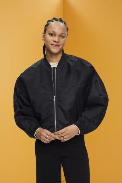 Esprit Women Oversized bomber jacket Black Jackets D2B4J4213