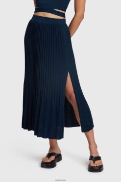 Esprit Women Pleated midi skirt Navy Skirts D2B4J4390