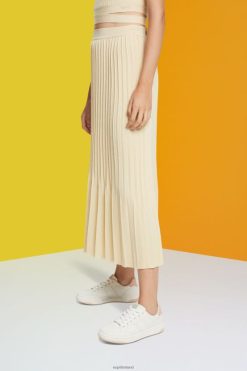 Esprit Women Pleated midi skirt Sand Skirts D2B4J4483