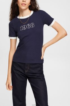 Esprit Women Print t-shirt Navy T-Shirts D2B4J4543
