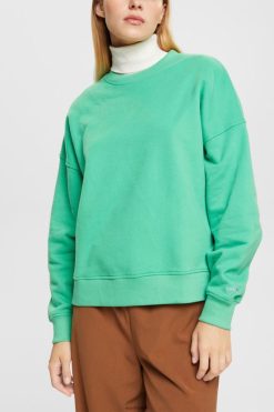 Esprit Women Relaxed Fit Sweatshirt Green Sweatshirts & Hoodies D2B4J4524