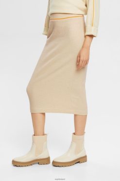 Esprit Women Rib knit pencil skirt Ice Skirts D2B4J4432