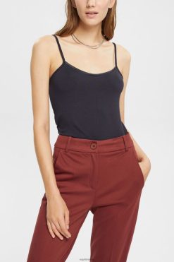 Esprit Women Spaghetti strap top, LENZING ECOVERO Black Top D2B4J4517