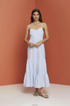 Esprit Women Strappy maxi dress Light Blue Dresses D2B4J4233