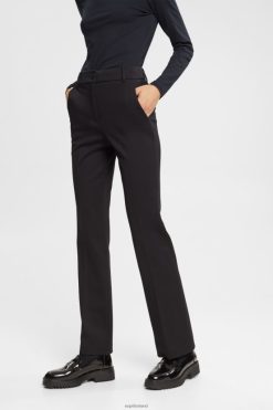 Esprit Women Stretchy high-rise bootcut trousers Black Trousers & Pants D2B4J4335