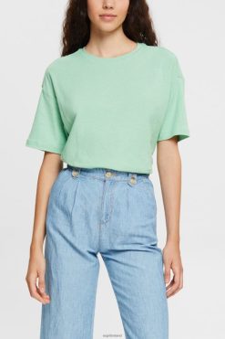 Esprit Women T-shirt Pastel Green T-Shirts D2B4J4546
