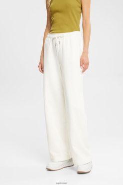 Esprit Women Wide leg sweatpants Off White Trousers & Pants D2B4J4527