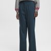 Esprit Women Wide leg trousers Petrol Blue Trousers & Pants D2B4J4437